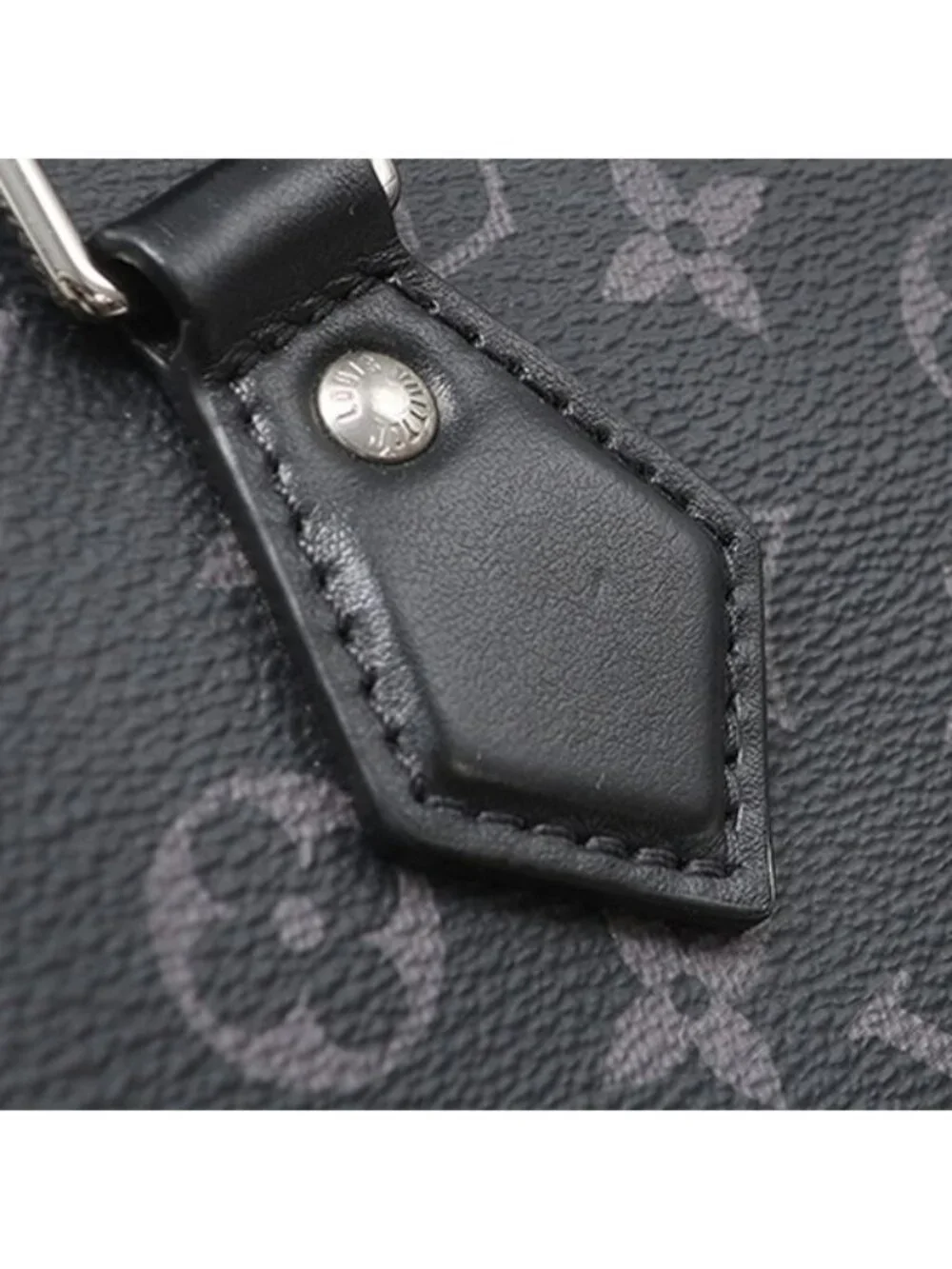 Louis Vuitton Tote Grand Sac Monogram Eclipse Silver